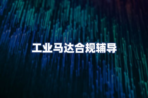 工业马达合规辅导