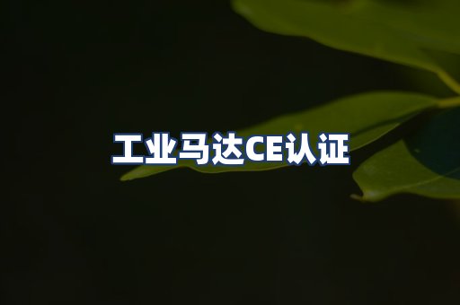 工业马达CE认证